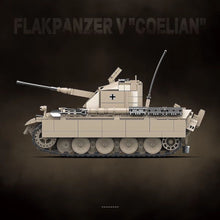 Load image into Gallery viewer, 1389PCS MOC Military FLAKPANZER V Coelian Anti-Aircraft Tank Figure Model Toy Building Block Brick Gift Kids DIY Set New Compatible Lego

