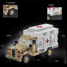 Load image into Gallery viewer, 432PCS Military Opel Blitz Ambulance Truck Figure Model Toy Building Block Brick Gift Kids DIY Set New Compatible Lego
