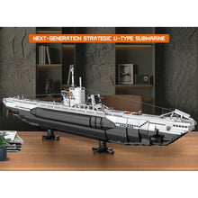 Load image into Gallery viewer, 3987PCS Military Large SR-71 Strategic U Type Submarine Undersea Boat Model Toy Building Block Brick Gift Kids DIY Set New Compatible Lego
