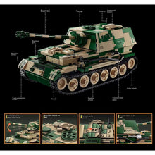 Load image into Gallery viewer, 826PCS MOC Military Jagdpanzer TIGER/P Elephant Tank Destroyer Figure Model Toy Building Block Brick Gift Kids DIY Set New Compatible Lego
