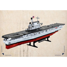 Load image into Gallery viewer, 1883PCS MOC Military Large USS Enterprise CV-6 Aircraft Carrier Figure Model Toy Building Block Brick Gift Kids DIY Set New Compatible Lego
