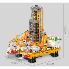 Load image into Gallery viewer, 3271PCS MOC Engineering Bluewhale 1 Drilling Platform Model Toy Building Block Brick Gift Kids DIY Set New Light
