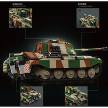 Load image into Gallery viewer, 853PCS MOC Military King Tiger Heavy Tank Figure Model Toy Building Block Brick Gift Kids DIY Set New Compatible Lego
