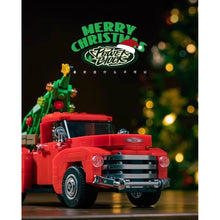 Load image into Gallery viewer, 611PCS MOC Christmas Red Pickup Truck Display Box Model Toy Building Block Brick Gift Kids DIY Set New Compatible Lego
