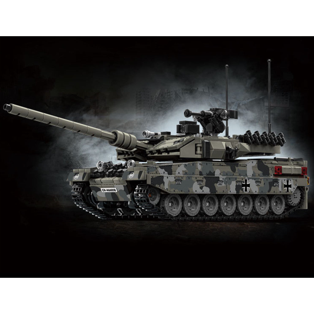 1009PCS MOC Military Leopard 2A7 Main Battle Tank Figure Model Toy Building Block Brick Gift Kids DIY Set New Compatible Lego