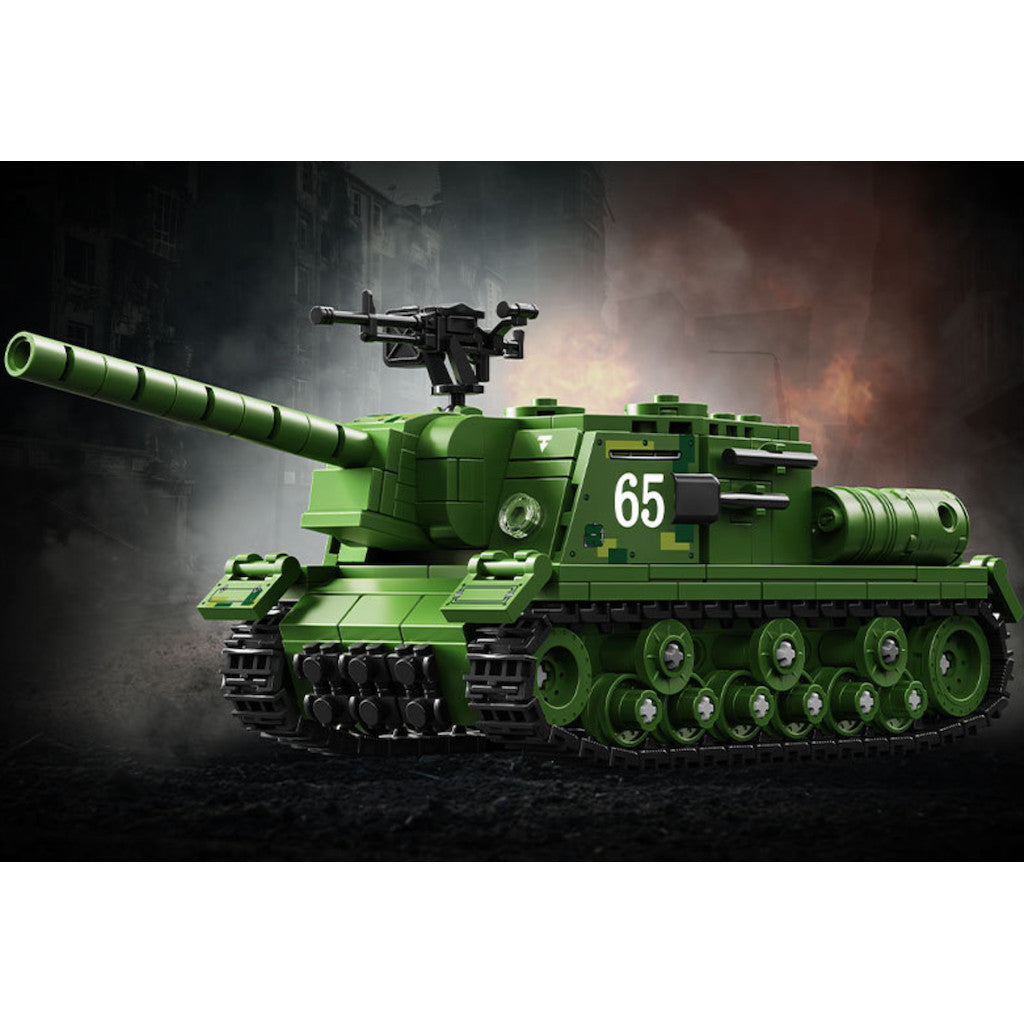 538PCS MOC Military Heavy Assault Cannon ISU-152 Figure Model Toy Building Block Brick Gift Kids DIY Set New Compatible Lego