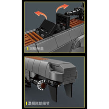 Load image into Gallery viewer, 738PCS MOC Military Undersea U Boat Ship Model Toy Building Block Brick Gift Kids DIY Set New Compatible Lego
