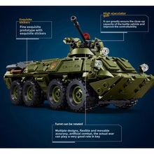 Load image into Gallery viewer, 611PCS MOC Military 2in1 BTR-80AS IFV Infantry Fighting Vehicle Figure Model Toy Building Block Brick Gift Kids DIY Set New 1:35 Compatible Lego
