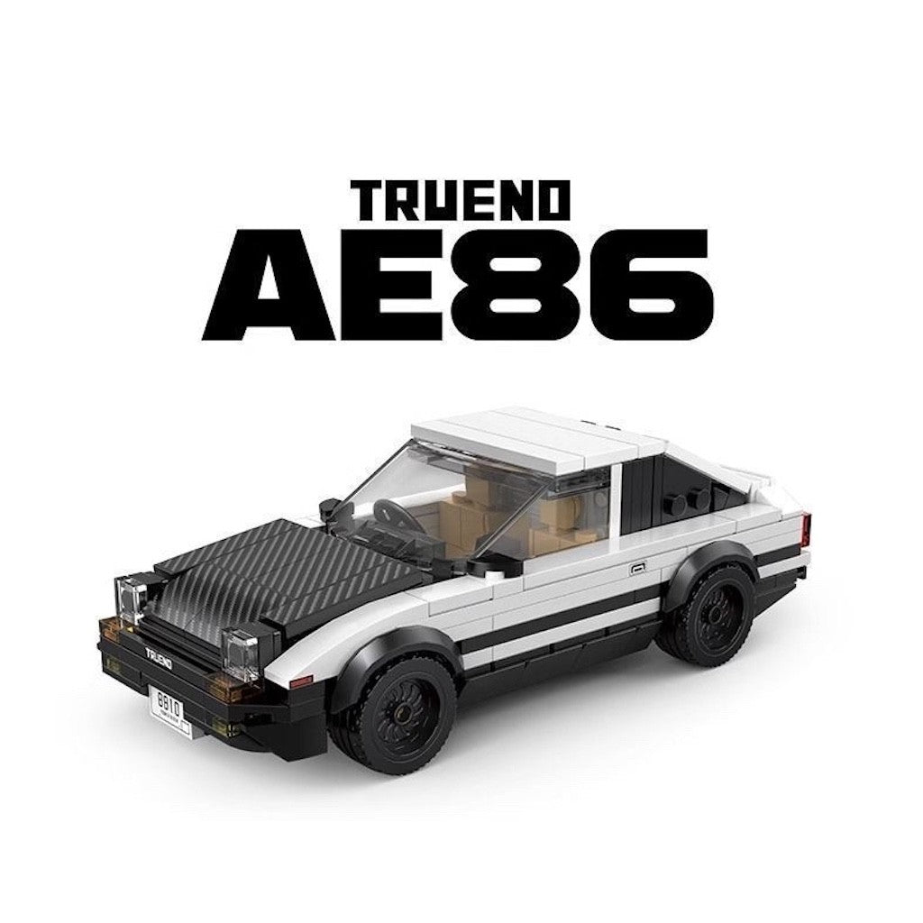MOC Technic Speed AE86 Trueno Flatbed Tow Truck Model Toy Building Block Brick Gift Kids DIY Set New 1:32 Compatible Lego