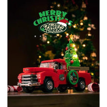 Load image into Gallery viewer, 611PCS MOC Christmas Red Pickup Truck Display Box Model Toy Building Block Brick Gift Kids DIY Set New Compatible Lego
