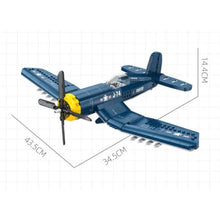 Load image into Gallery viewer, 767PCS MOC Military F4U Corsair Fighter Air Plane Model Toy Building Block Brick Gift Kids DIY Set New Compatible Lego
