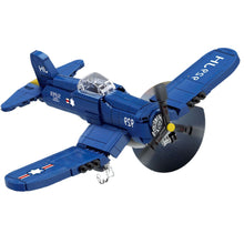 Load image into Gallery viewer, 562PCS MOC Military F4U Corsair Fighter Air Plane Figure Model Toy Building Block Brick Gift Kids DIY Set New Compatible Lego
