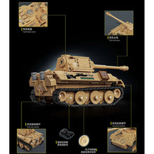 Load image into Gallery viewer, 526PCS MOC Military Leopard Tank Figure Model Toy Building Block Brick Gift Kids DIY Set New Compatible Lego
