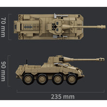 Load image into Gallery viewer, 426PCS MOC Military SD.KFZ.234 PUMA Heavy Armored Vehicle Figure Model Toy Building Block Brick Gift Kids DIY Set New Compatible Lego

