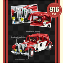 Load image into Gallery viewer, 916PCS MOC Technic Speed Static 11CV Vintage Classic Car Model Toy Building Block Brick Gift Kids DIY Set New Compatible Lego
