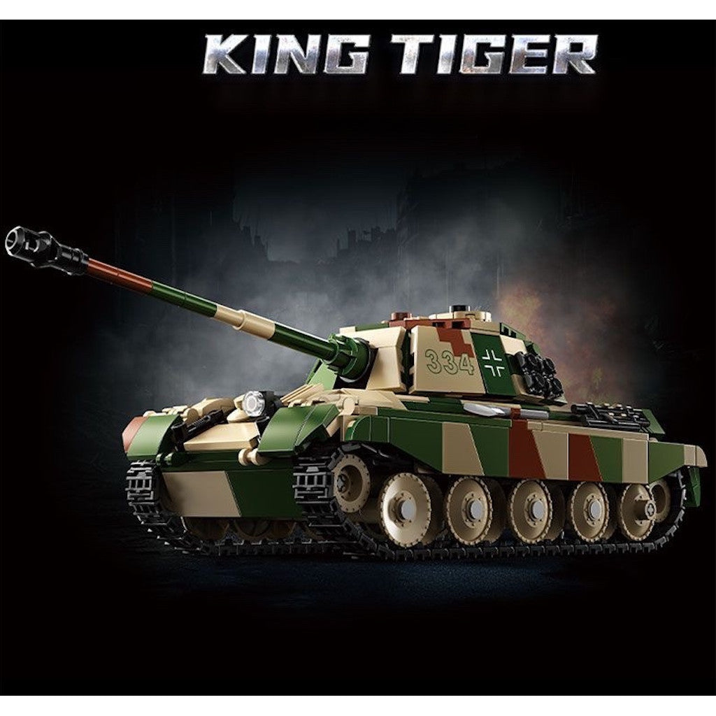 853PCS MOC Military King Tiger Heavy Tank Figure Model Toy Building Block Brick Gift Kids DIY Set New Compatible Lego