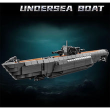 Load image into Gallery viewer, 738PCS MOC Military Undersea U Boat Ship Model Toy Building Block Brick Gift Kids DIY Set New Compatible Lego
