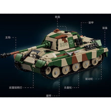 Load image into Gallery viewer, 853PCS MOC Military King Tiger Heavy Tank Figure Model Toy Building Block Brick Gift Kids DIY Set New Compatible Lego
