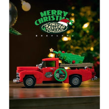 Load image into Gallery viewer, 611PCS MOC Christmas Red Pickup Truck Display Box Model Toy Building Block Brick Gift Kids DIY Set New Compatible Lego
