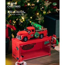 Load image into Gallery viewer, 611PCS MOC Christmas Red Pickup Truck Display Box Model Toy Building Block Brick Gift Kids DIY Set New Compatible Lego
