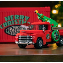 Load image into Gallery viewer, 611PCS MOC Christmas Red Pickup Truck Display Box Model Toy Building Block Brick Gift Kids DIY Set New Compatible Lego
