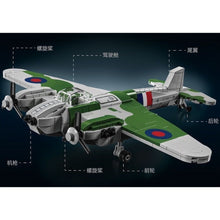 Load image into Gallery viewer, 526PCS MOC Military De Havilland Mosquito Wooden Wonder Bomber Air Fighter Figure Model Toy Building Block Brick Gift Kids DIY Set New Compatible Lego
