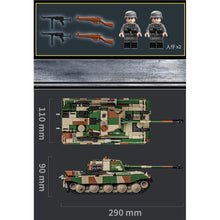 Load image into Gallery viewer, 853PCS MOC Military King Tiger Heavy Tank Figure Model Toy Building Block Brick Gift Kids DIY Set New Compatible Lego
