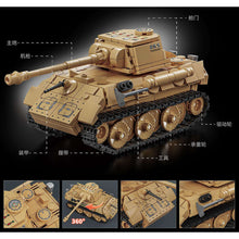 Load image into Gallery viewer, 526PCS MOC Military Leopard Tank Figure Model Toy Building Block Brick Gift Kids DIY Set New Compatible Lego
