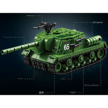 Load image into Gallery viewer, 538PCS MOC Military Heavy Assault Cannon ISU-152 Figure Model Toy Building Block Brick Gift Kids DIY Set New Compatible Lego
