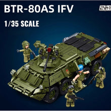Load image into Gallery viewer, 611PCS MOC Military 2in1 BTR-80AS IFV Infantry Fighting Vehicle Figure Model Toy Building Block Brick Gift Kids DIY Set New 1:35 Compatible Lego
