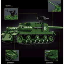 Load image into Gallery viewer, 538PCS MOC Military Heavy Assault Cannon ISU-152 Figure Model Toy Building Block Brick Gift Kids DIY Set New Compatible Lego
