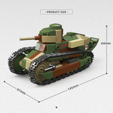 Load image into Gallery viewer, 415PCS MOC Military 2in1 Renault FT Machine Anti Tank Model Toy Building Block Brick Gift Kids DIY Set New 1:35
