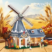 Load image into Gallery viewer, 1742PCS MOC City Street Ranch Windmill House Farm Model Toy Building Block Brick Gift Kids DIY Set New
