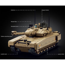 Load image into Gallery viewer, 924PCS MOC Military M1A4 Main Tank Figure Model Toy Building Block Brick Gift Kids DIY Set New
