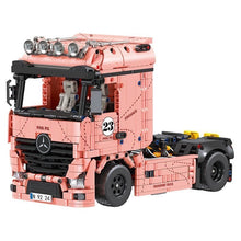 Load image into Gallery viewer, 1296PCS MOC Static Tachnic Speed Pink Pig #23 Actros Container Truck Tractor Building Block Brick Gift Kids DIY Set New
