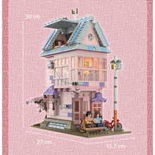 Load image into Gallery viewer, 1243PCS MOC City Street Sakura Cherry House Villa Girl Light Figure Model Toy Building Block Brick Gift Kids DIY Set New
