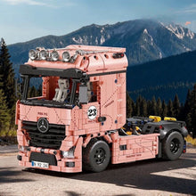 Load image into Gallery viewer, 1296PCS MOC Static Tachnic Speed Pink Pig #23 Actros Container Truck Tractor Building Block Brick Gift Kids DIY Set New
