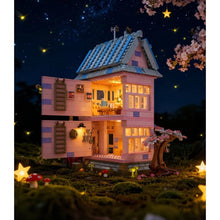 Load image into Gallery viewer, 1243PCS MOC City Street Sakura Cherry House Villa Girl Light Figure Model Toy Building Block Brick Gift Kids DIY Set New
