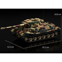 Load image into Gallery viewer, 1656PCS MOC Military Tiger Tank P Figure Model Toy Building Block Brick Gift Kids DIY Set New 1:28
