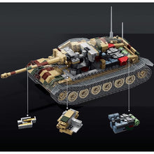 Load image into Gallery viewer, 1656PCS MOC Military Tiger Tank P Figure Model Toy Building Block Brick Gift Kids DIY Set New 1:28
