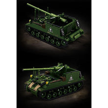 Load image into Gallery viewer, 703PCS MOC Military M40 Long Tom Motor Carriage Tank Figure Model Toy Building Block Brick Gift Kids DIY Set
