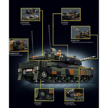 Load image into Gallery viewer, 903PCS MOC Military Leopard 2A6 Main Tank Figure Model Toy Building Block Brick Gift Kids DIY Set New
