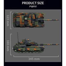 Load image into Gallery viewer, 903PCS MOC Military Leopard 2A6 Main Tank Figure Model Toy Building Block Brick Gift Kids DIY Set New
