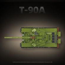 Load image into Gallery viewer, 1200PCS MOC Military T-90A Main Battle Tank Figure Model Toy Building Block Brick Gift Kids DIY Set New
