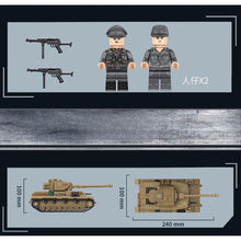 Load image into Gallery viewer, 806PCS MOC Military Panzer IV Tank Figure Model Toy Building Block Brick Gift Kids DIY Set New
