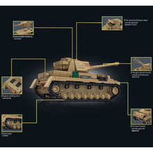 Load image into Gallery viewer, 806PCS MOC Military Panzer IV Tank Figure Model Toy Building Block Brick Gift Kids DIY Set New
