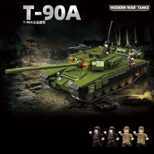 Load image into Gallery viewer, 1200PCS MOC Military T-90A Main Battle Tank Figure Model Toy Building Block Brick Gift Kids DIY Set New
