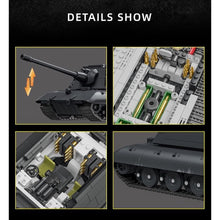Load image into Gallery viewer, 1883PCS MOC Military Large E-100 Heavy Tank Figure Model Toy Building Block Brick Gift Kids DIY Set New 1:28
