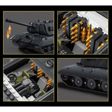 Load image into Gallery viewer, 1866PCS MOC Military Large E-100 Heavy Tank Figure Model Toy Building Block Brick Gift Kids DIY Set New 1:28
