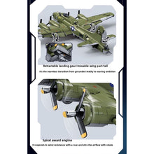 Load image into Gallery viewer, 1270PCS MOC Military B-17 GS Air Fighter Plane Figure Model Toy Building Block Brick Gift Kids DIY Set New 1:44
